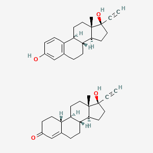 B1679912 Norethindrone and ethinyl estradiol CAS No. 37270-71-6