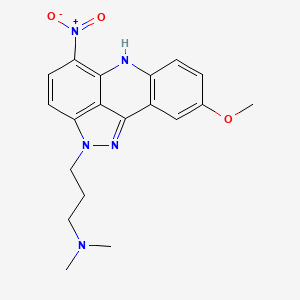 molecular formula C19H21N5O3 B1679931 吡唑并吖啶 CAS No. 99009-20-8