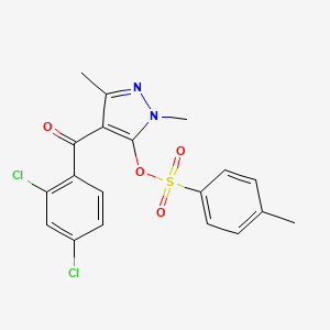 molecular formula C19H16Cl2N2O4S B1679932 吡唑啉酸酯 CAS No. 58011-68-0