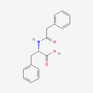 molecular formula C17H17NO3 B1680006 N-苯乙酰苯丙氨酸 CAS No. 738-75-0