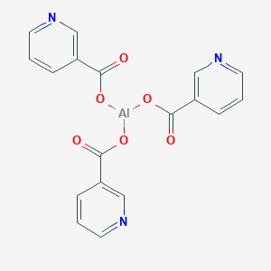 molecular formula C18H12AlN3O6 B168009 Aluminum nicotinate CAS No. 1976-28-9