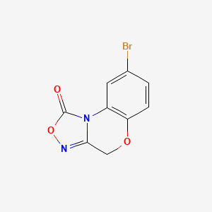 molecular formula C9H5BrN2O3 B1680093 8-Bromo-4h-[1,2,4]oxadiazolo[3,4-c][1,4]benzoxazin-1-one CAS No. 204326-43-2