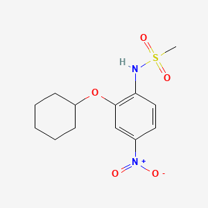 B1680099 N-(2-Cyclohexyloxy-4-nitrophenyl)methanesulfonamide CAS No. 123653-11-2