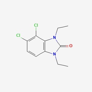 molecular formula C11H12Cl2N2O B1680100 1,3-Diethyl-4,5-dichlorobenzimidazolone CAS No. 273930-52-2