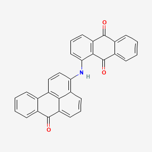B1680122 9,10-Anthracenedione, 1-[(7-oxo-7H-benz[de]anthracen-3-yl)amino]- CAS No. 81-94-7