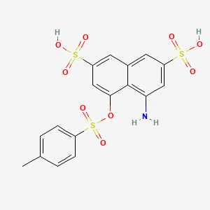 molecular formula C17H15NO9S3 B1680131 邻甲苯磺酰-h 酸 CAS No. 6837-93-0