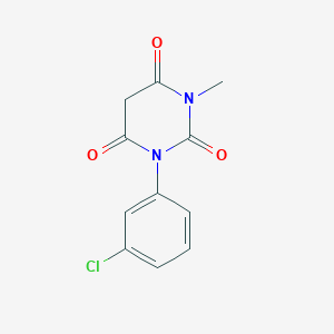 2,4,6(1H,3H,5H)-Pyrimidinetrione, 1-(3-chlorophenyl)-3-methyl-