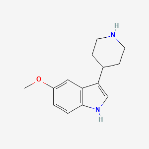 molecular formula C14H18N2O B1680162 5-甲氧基-3-哌啶-4-基-1H-吲哚 CAS No. 52157-82-1