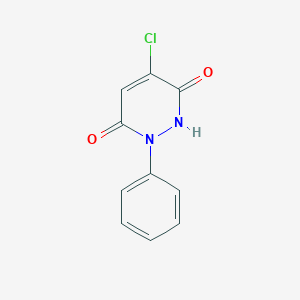 molecular formula C10H7ClN2O2 B168017 4-Chloro-1,2-dihydro-1-phenylpyridazine-3,6-dione CAS No. 1698-55-1
