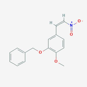 molecular formula C16H15NO4 B016802 2-(苄氧基)-1-甲氧基-4-(2-硝基乙烯基)苯 CAS No. 55507-05-6