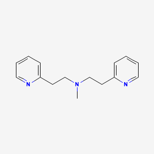 molecular formula C15H19N3 B1680200 N-甲基-2-(吡啶-2-基)-N-(2-(吡啶-2-基)乙基)乙胺 CAS No. 5452-87-9