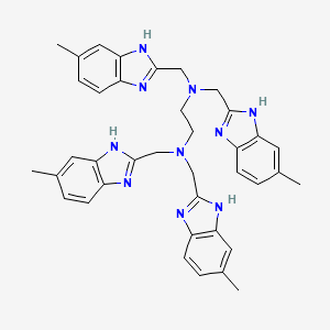 N,N,N',N'-tetrakis[(6-methyl-1H-benzimidazol-2-yl)methyl]ethane-1,2-diamine