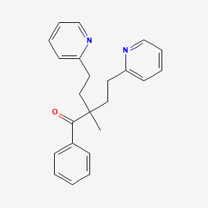 molecular formula C23H24N2O B1680222 2-甲基-1-苯基-4-(吡啶-2-基)-2-(2-(吡啶-2-基)乙基)丁烷-1-酮 CAS No. 195371-52-9