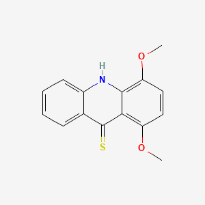 molecular formula C15H13NO2S B1680232 1,4-二甲氧基-10H-吖啶-9-硫酮 CAS No. 141992-47-4