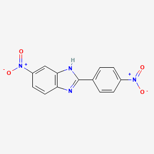 molecular formula C13H8N4O4 B1680237 5-Nitro-2-(4-nitrophenyl)-1H-benzimidazole CAS No. 1772-39-0