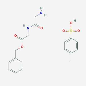 molecular formula C18H22N2O6S B168025 苯甲酰基 2-(2-氨基乙酰氨基)乙酸 4-甲苯磺酸盐 CAS No. 1738-82-5
