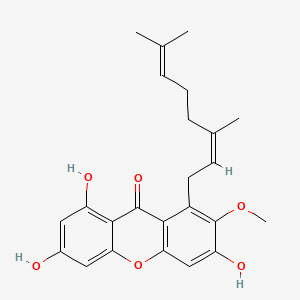 molecular formula C24H26O6 B1680254 1-[(2Z)-3,7-dimethylocta-2,6-dienyl]-3,6,8-trihydroxy-2-methoxyxanthen-9-one CAS No. 65411-01-0