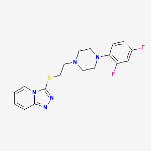 molecular formula C18H19F2N5S B1680290 鲁扎多兰 CAS No. 115762-17-9