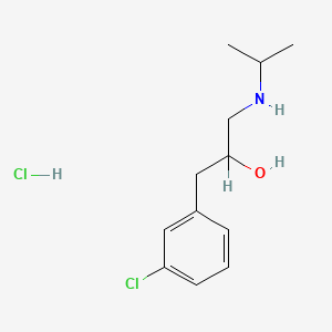 B1680299 Phenethyl alcohol, m-chloro-alpha-((isopropylamino)methyl)-, hydrochloride CAS No. 22820-54-8