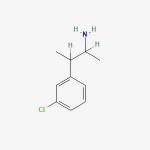B1680300 Phenethylamine, 3-chloro-alpha,beta-dimethyl- CAS No. 20110-25-2