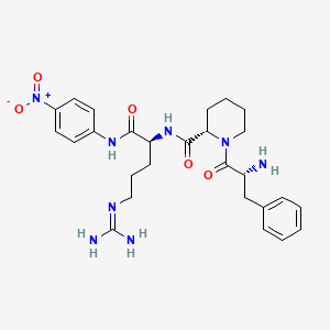 B1680386 D-Phenylalanyl-L-2-piperidinecarbonyl-N-(4-nitro phenyl)-L-argininamide CAS No. 64815-81-2