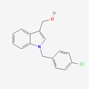 B1680395 1H-Indole-3-methanol, 1-[(4-chlorophenyl)methyl]- CAS No. 92407-91-5