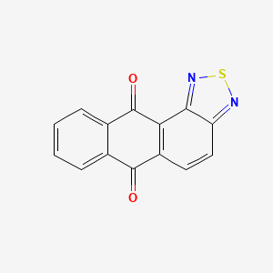 molecular formula C14H6N2O2S B1680396 蒽并[1,2-c][1,2,5]噻二唑-6,11-二酮 CAS No. 4219-52-7