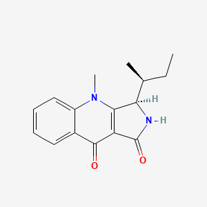 molecular formula C16H18N2O2 B1680400 (+)-喹诺内酯 A1 CAS No. 815576-68-2
