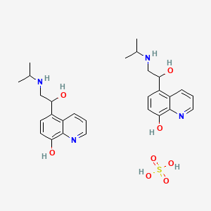 molecular formula C28H38N4O8S B1680405 Quinterenol sulfate CAS No. 13758-23-1