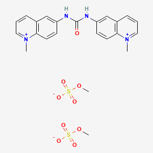molecular formula C23H26N4O9S2 B1680407 Quinuronium sulfate CAS No. 135-14-8