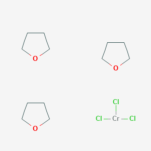 molecular formula C12H24Cl3CrO3 B168041 Chromium(III) chloride tetrahydrofuran complex (1:3) CAS No. 10170-68-0