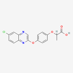 molecular formula C17H13ClN2O4 B1680410 Quizalofop CAS No. 76578-12-6