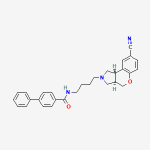 B1680441 N-[4-[(3aR,9bS)-8-cyano-3,3a,4,9b-tetrahydro-1H-chromeno[3,4-c]pyrrol-2-yl]butyl]-4-phenylbenzamide CAS No. 273203-30-8