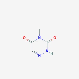 molecular formula C4H5N3O2 B168045 4-Methyl-1,2,4-triazine-3,5(2H,4H)-dione CAS No. 1627-30-1