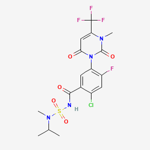 molecular formula C17H17ClF4N4O5S B1680489 Saflufenacil CAS No. 372137-35-4