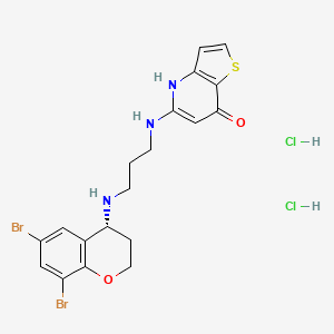molecular formula C19H21Br2Cl2N3O2S B1680516 CRS3123 dihydrochloride CAS No. 1013915-99-5
