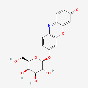 molecular formula C18H17NO8 B1680544 Resorufin galactopyranoside CAS No. 95079-19-9