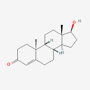 molecular formula C19H28O2 B1680557 9beta,10alpha-Testosterone CAS No. 571-41-5