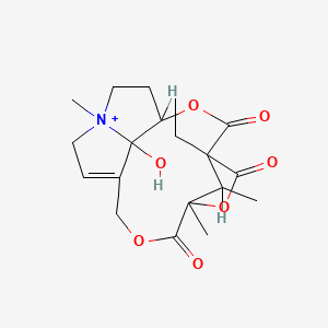 molecular formula C19H26NO7+ B1680559 Retusamine CAS No. 6883-16-5