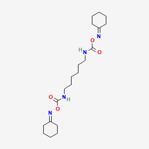 B1680587 1,6-Bis(cyclohexyloximinocarbonyl)hexane CAS No. 83654-05-1