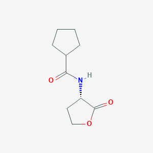 B1680599 (S)-N-(2-oxotetrahydrofuran-3-yl)cyclopentanecarboxamide CAS No. 1061591-41-0