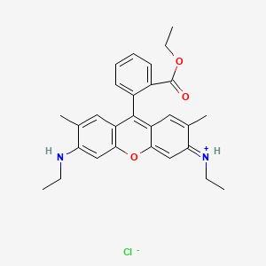 molecular formula C28H31ClN2O3 B1680603 罗丹明 6G CAS No. 989-38-8