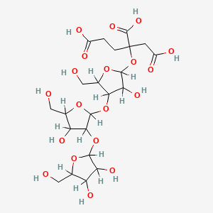 B1680619 Triribofuranosylcitrate CAS No. 77752-20-6