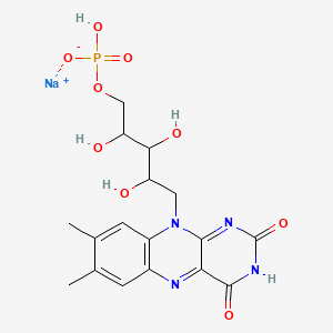 molecular formula C17H20N4NaO9P B1680621 核黄素磷酸钠 CAS No. 130-40-5