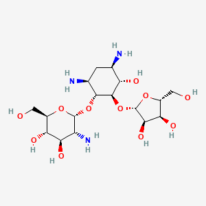 molecular formula C17H33N3O11 B1680623 Ribosylparomamine CAS No. 55781-25-4