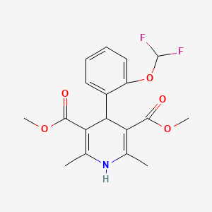 molecular formula C18H19F2NO5 B1680644 利奥地平 CAS No. 71653-63-9