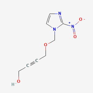 B1680650 2-Butyn-1-ol, 4-((2-nitro-1H-imidazol-1-yl)methoxy)- CAS No. 93679-12-0