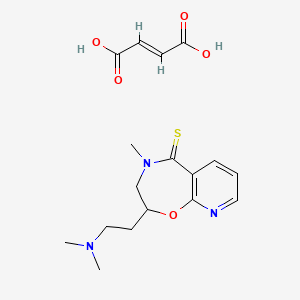molecular formula C17H23N3O5S B1680711 Rocastine fumarate CAS No. 115609-60-4
