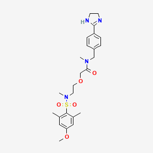 molecular formula C25H34N4O5S B1680726 Safotibant CAS No. 633698-99-4