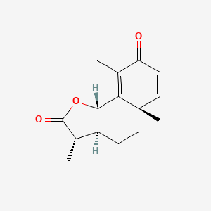 molecular formula C15H18O3 B1680769 Santonin CAS No. 481-06-1